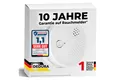 Produktbild: dedura Rauchmelder (10 Jahre Garantie BSI Zertifiziert nach DIN EN14604 inkl. 9V Batterie)