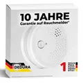 Produktbild: 1x Rauchmelder Set DIN EN 14604, 10 Jahre Garantie, Feuermelder mit 9V Batterie