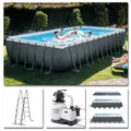 Produktbild: INTEX Komplettset Ultra XTR Frame Pool 732x366x132cm + Sandfilter Swimmingpool