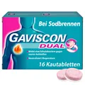 Produktbild: Gaviscon Dual 250mg/106,5mg/187,5mg Kautabletten 16 St