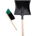 Produktbild: Garronda Kehrschaufel Set Kehrgarnitur Aus Metall Und Synthetik Handfeger Mit Kurzem Griff Kehrblech Kehrbesen Für Haushalt Nützliches Set Handfeger Und Schaufel Gd-0010 (schwarz/grün)
