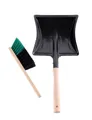 Produktbild: Garronda Reinigungsbürsten-Set Kehrschaufel Metall mit Holzgriff Set mit Handbesen GD-0010, (Kehrschaufel Metall/Holz und Handfeger Set, 1-tlg)
