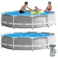 Produktbild: Frame Swimming Pool mit Pumpe 366x76cm Schwimmbecken Stahlrohrbecken von INTEX