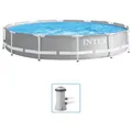 Produktbild: Prism Frame Premium Swimming Pool Set 366x76cm Schwimmbecken Schwimmbad INTEX