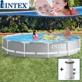 Produktbild: Intex Frame Pool Set Prism Rondo Ø 366x76 cm mit Pumpe Aufstellbecken Gartenpool