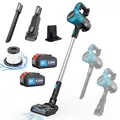 Produktbild: Akku Staubsauger Handstaubsauger für Makita 18V Akku mit 2Batterie & Ladegerät