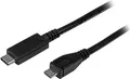 Produktbild: StarTech.com USB 2.0 USB-C auf Micro-B Kabel - 1m - USB C zu Micro B Anschlusskabel - USB-Kabel - 24 pin USB-C (M)