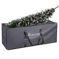 Produktbild: SALCAR Weihnachtsbaum Aufbewahrungtasche, Transporthülle Aufbewahrung Weihnachtsbaumtasche für 1,8m/2,1m/2,4m Weihnachtsbaum, aus 600D Oxford Reißfest Wasserdicht, 130 x 40 x 50 cm, Grau