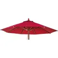 Produktbild: Mendler Ersatz-Bezug für Gastronomie Holz-Sonnenschirm HWC-C57, Sonnenschirmbezug, rund Ø4m Polyester 3kg ~ bordeaux