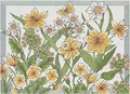 Produktbild: ekelund tischset platzset daffodil / narzissen 35 x 48 cm 100% bio-baumwolle