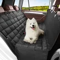 Produktbild: Hundedecke Auto Rückbank 4-in-1, 100% Wasserdicht, Rücksitz mit Seitenschutz, Hundesitz Auto Rückbank für PKWs, LKWs, und SUVs, Kratzfeste rutschfeste Autoschondecke Hundedecke Rücksitz