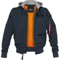 Produktbild: Alpha Industries MA-1 TT Hood Fliegerjacke repl.-blue, Größe S
