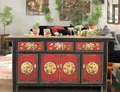Produktbild: OPIUM OUTLET Sideboard Kommode Schrank chinesisch asiatisch orientalisch Büffet Anrichte Vintage Shabby Chic Stil China antik (Design 7)