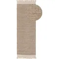 Produktbild: benuta Pure Wollteppich-Läufer, Beige, Textil, Grafikmuster, Rechteckig, 80x250 cm, Gots, pflegeleicht, Teppiche & Böden, Teppiche, Teppichläufer
