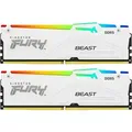 Produktbild: Kingston FURY Beast RGB Weiß 64GB Kit (2x32GB) DDR5-6000 EXPO DIMM Arbeitsspeicher, CL30-36-36, 1.4V