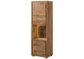 Produktbild: Massivmoebel24 Standvitrine (Vitrine Akazie 58x40x180 natur lackiert BARK #102) Vitrine Akazie 58x40x180 natur lackiert BARK #102