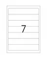Produktbild: HERMA Special Papier matt permanent selbstklebend weiß 192 x 38 mm 70 Etiketten 10 Bogen x 7 undurchsichtige Aktenetiketten (8620)