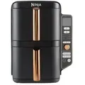 Produktbild: Ninja SL400EUCP Deluxe Schwarz & Kupfer Double Stack XL 2-Ebenen Heißluftfritteuse 9,5 L