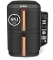 Produktbild: Ninja Double Stack XL Heißluftfritteuse 9,5L Air Fryer Schwarz Kupfer - Neu
