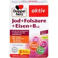 Produktbild: DOPPELHERZ Jod+Folsäure+Eisen+B12 Tabletten 150 St.