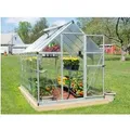 Produktbild: Palram Canopia Hybrid 3.1 x 1.9 Gewächshaus Silber klare Seitenwände