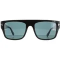 Produktbild: Lunettes de soleil Tom Ford Dunning FT0907 01V Bleu noir brillant