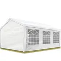 Produktbild: Partyzelt 4x6m Pavillon Festzelt Bierzelt Gartenzelt Vereinszelt Markt Zelt weiß