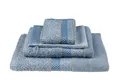 Produktbild: PiP Studio Gästehandtuch Soft Zellige_Blue Grey_UV_UV_30x50 set a 3 3 guest towel 30 x 50 cm se, Frottier (Set, 3-St), Gästetuch Gästehandtuch