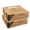 Produktbild: EDZARD 100 Stück Teelichter, weiß (ø 38 mm, 8 Stunden Brenndauer) aus Paraffin, ohne Duft, Acryl Cup - Nightlights, Teelichte für Teelichtglas, ideal für die Dauerkerze Cornelius von Edzard