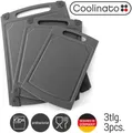 Produktbild: Coolinato Schneidebrett 3tlg Set versch Grössen grau