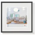 Produktbild: walther design Bilderrahmen schwarz 13 x 13 cm New Lifestyle Kunststoffrahmen KV313B