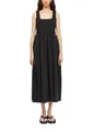 Produktbild: Comma Damen Kleid mit Karree-Ausschnitt – Knöchellang, Materialmix
