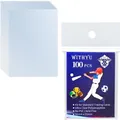 Produktbild: Kunststoff Sammelkartenhüllen, 100er Pack, transparent, 6,4 x 8,9 cm, Kartens...