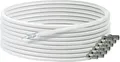 Produktbild: Koaxialkabel 25m SAT F-Stecker Fernseh Antenne HD tauglich TV Modem weiß