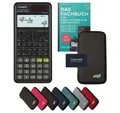 Produktbild: CASIO Taschenrechner fx-87DE Plus 2 inkl. Schutztasche Dunkelgrau & Fachbuch (48 S., DINA5)