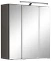 Produktbild: Held Möbel 3D-Spiegelschrank Paris 60 cm graphitgrau