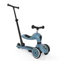 Produktbild: Scoot & Ride Highwaykick 1 Push and Go Kickboard mit Sitz Kinderroller Scooter 2in1 Laufrad mit Schiebestange ab 1 2 Jahren mitwachsend Höhenverstellbar werkzeuglos Steel