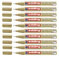 Produktbild: 10 x Edding 780 Lackmarker, Lackmalstift Lackstift 0,8 mm gold