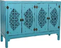 Produktbild: WANDERLUST DECO Blaues Holz-Sideboard 120x40x86,5h cm
