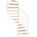 Produktbild: Minka Spindeltreppe Luna Buche-Weiß Raumhöhe bis 305 cm
