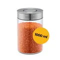 Produktbild: Vorratsglas 1000 ml | Rundes Vorratsdose Keksdose Glasbehälter | SILBERTHAL