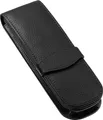Produktbild: ONLINE Echtleder-Etui Black in modischem Design als stilvolles Schreibgeräte-Accessoire, für zwei Schreibgeräte