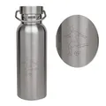Produktbild: Lutz Mauder Edelstahl Trinkflasche, Kinder und Erwachsene, Fußball Gravur von TapirElla, Premium Trinkflasche mit großer Trinköffnung