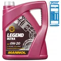 Produktbild: 5L Mannol Legend Ultra 0W-20 Motoröl API SP (RC) GM Dexos1 Gen2 ILSAC GF-6A