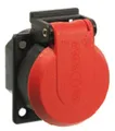 Produktbild: as-Schwabe 45080 | Schutzkontakt-Einbaudose, rot/schwarz