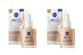 Produktbild: 2 x Nivea Cellular 3-1 Hyaluron Serum Foundation Make-up No3 dunkel je 30ml