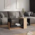 Produktbild: Vicco Couchtisch Aven, 91.8 x 49 cm, Anthrazit/Goldkraft Eiche