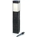 Produktbild: Esotec Solarleuchte Rattan, 3500K warmweiß, Höhe 50 cm, Gartenleuchte - Braun/Dunkelgrau