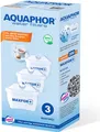 Produktbild: AQUAPHOR Filterkartusche MAXFOR+ Pack 3 - gegen Kalk, Chlor & weitere Stoffe im Leitungswasser, passend für AQUAPHOR Onyx, Amethyst, Jasper, Time & alle BRITA® MAXTRA+ und MAXTRA Modelle