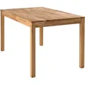 Produktbild: Esstisch - Eiche massiv geölt - 140 x 80 cm - keilgezinkt - Braun